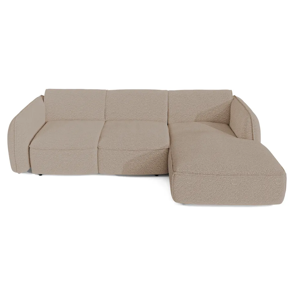 Sia Home Livia Canapé Convertible Angle Droit Crème