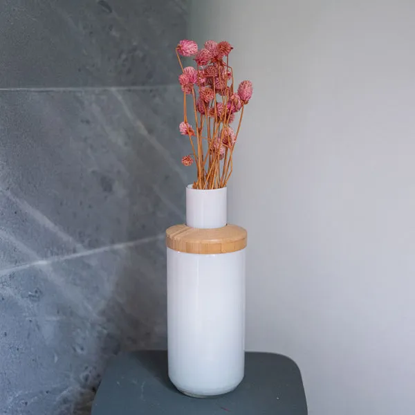 Flowrette Fleurs séchées botte gomphrena rose pompon