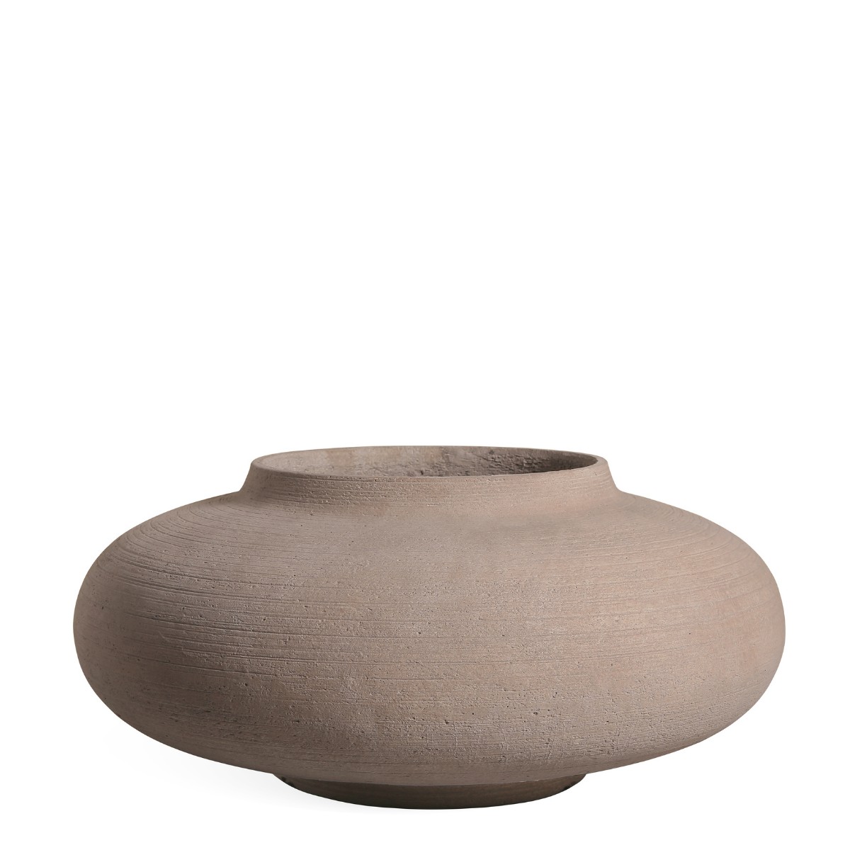 Sia Home Zen Cache-Pot 37 cm Marron Foncé Fibre Ciment