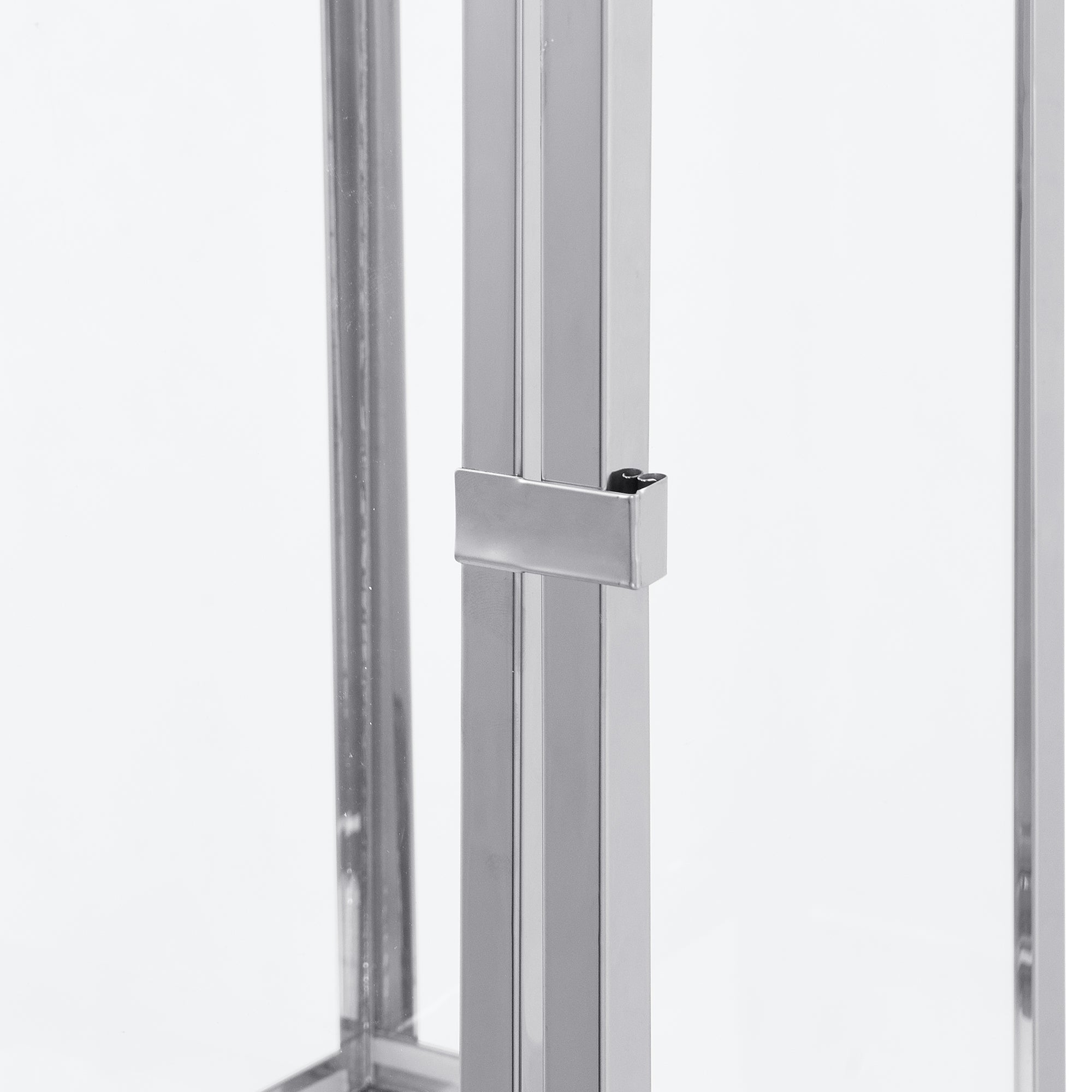 Sia Home Lanterne Ava 43 cm lanterne argentée acier