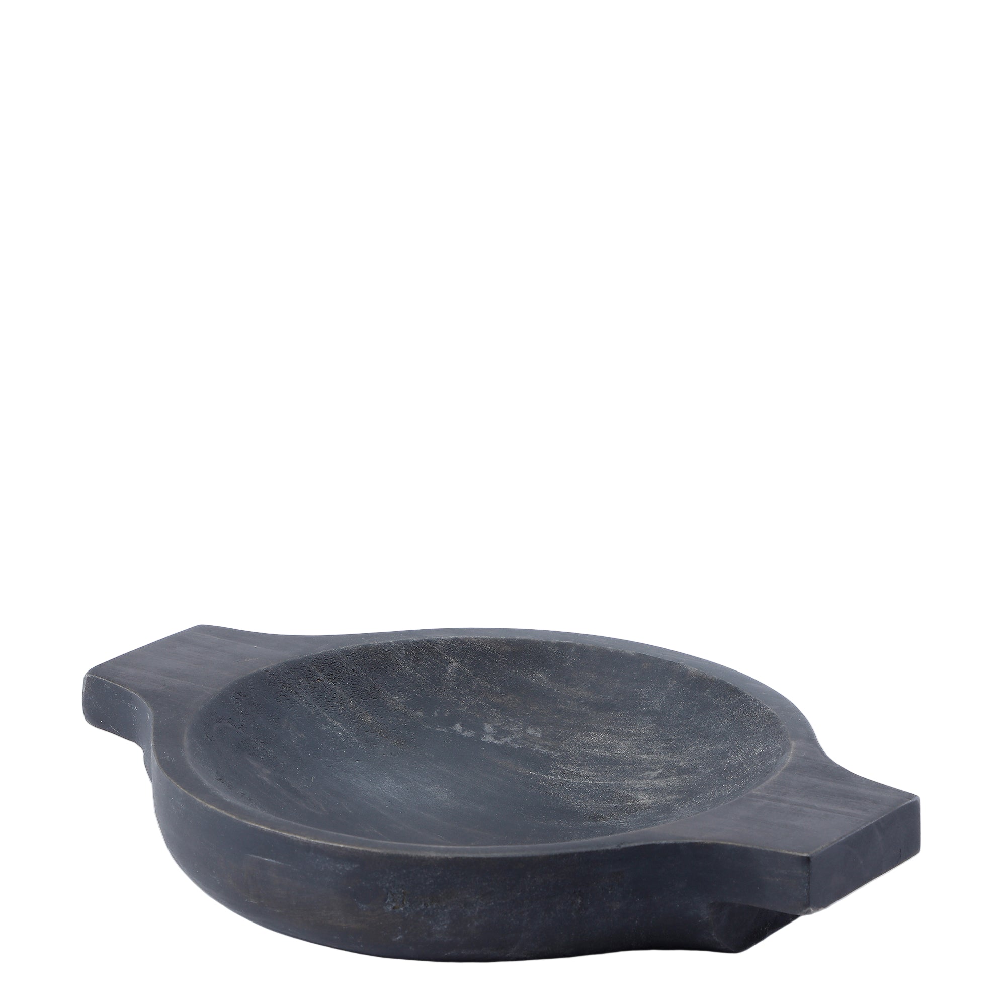 Sia Home Osso plateau décoratif rond noir bois