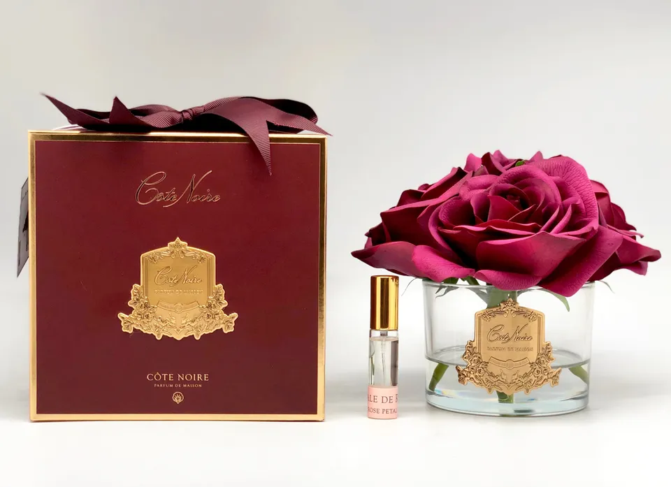 Côte Noire Perfumed Flowers GMR90 fleurs parfumées 5 roses carmin