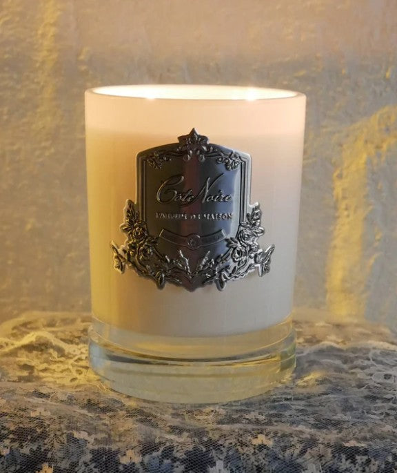 Côte Noire Soy Blend Candles French Morning Tea bougie 450g blanche