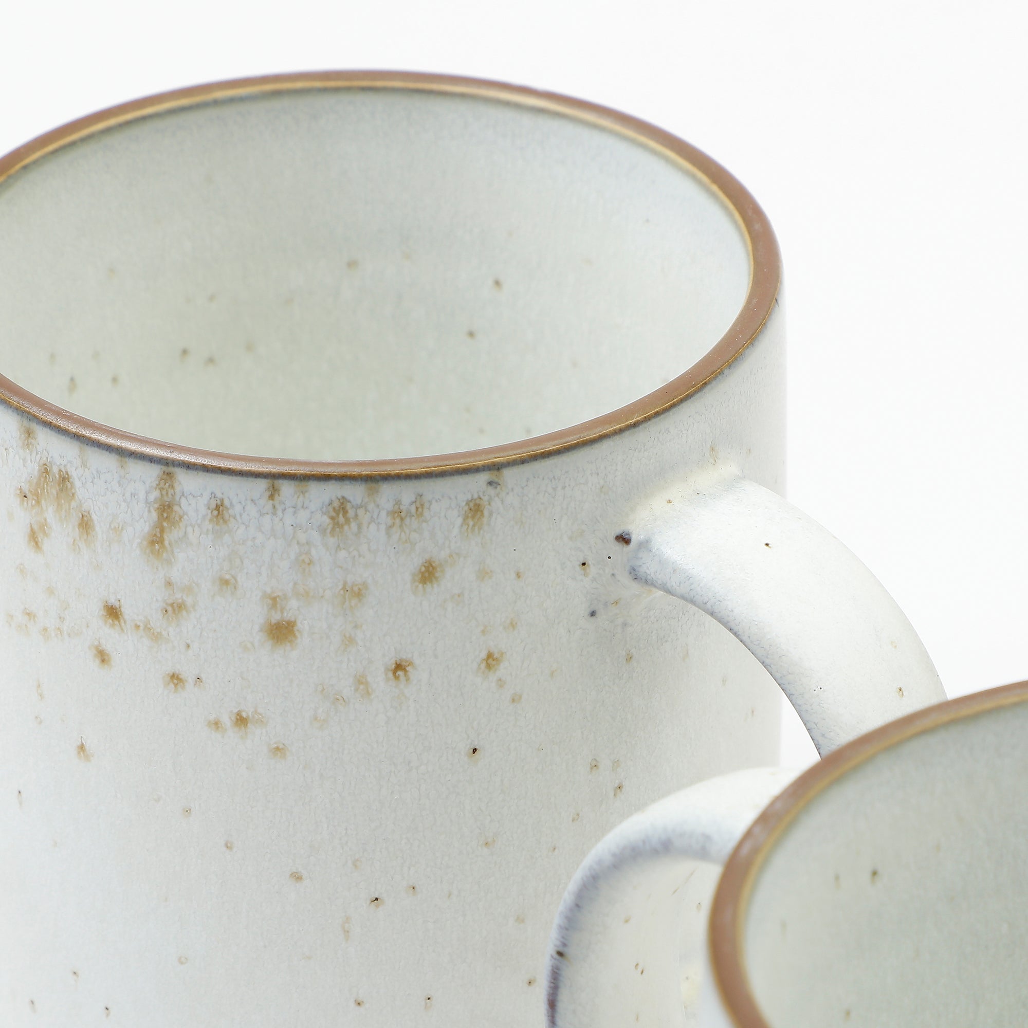 Sia Home Karlstad Service 4 tasses grès blanc 9 cm