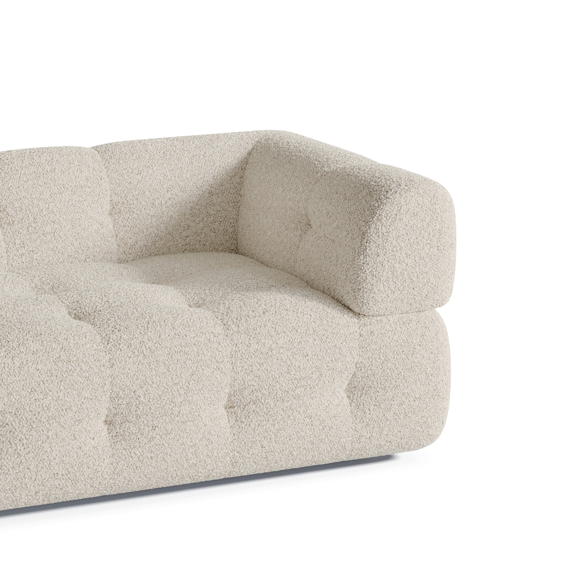 Sia Home Charlie Canapé droit crème 230 cm