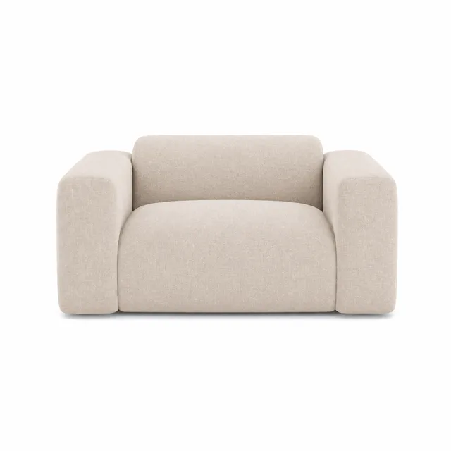 Sia Home Myra fauteuil beige assise généreuse tissu