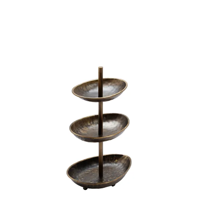 Sia Home Services de table Elma plateau à étages marron 29,5 cm