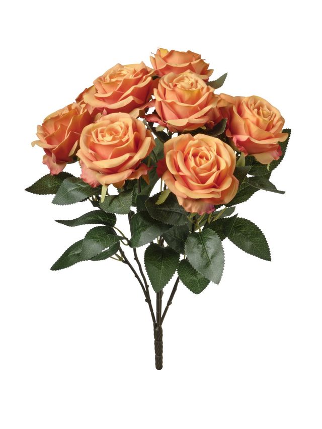 Feuillazur Rungis Rose bouquet fleurs artificielles 50cm 5 coloris