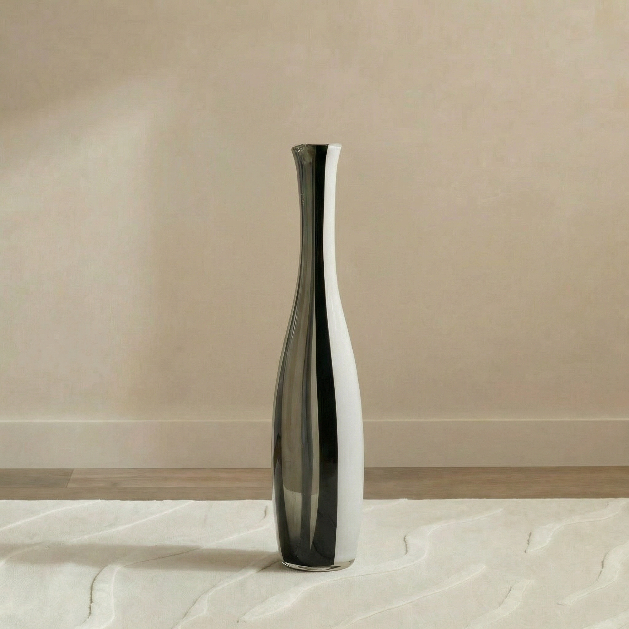 Sia Home Alaska vase verre soufflé blanc 53 cm