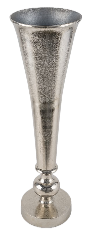 Feuillazur Rungis Vase long vase argenté 20x20x69cm