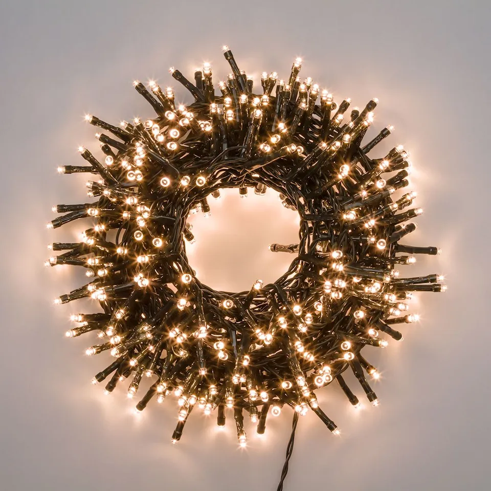 Feuillazur Rungis guirlande Smart Connect 600 LED blanc chaud 24m