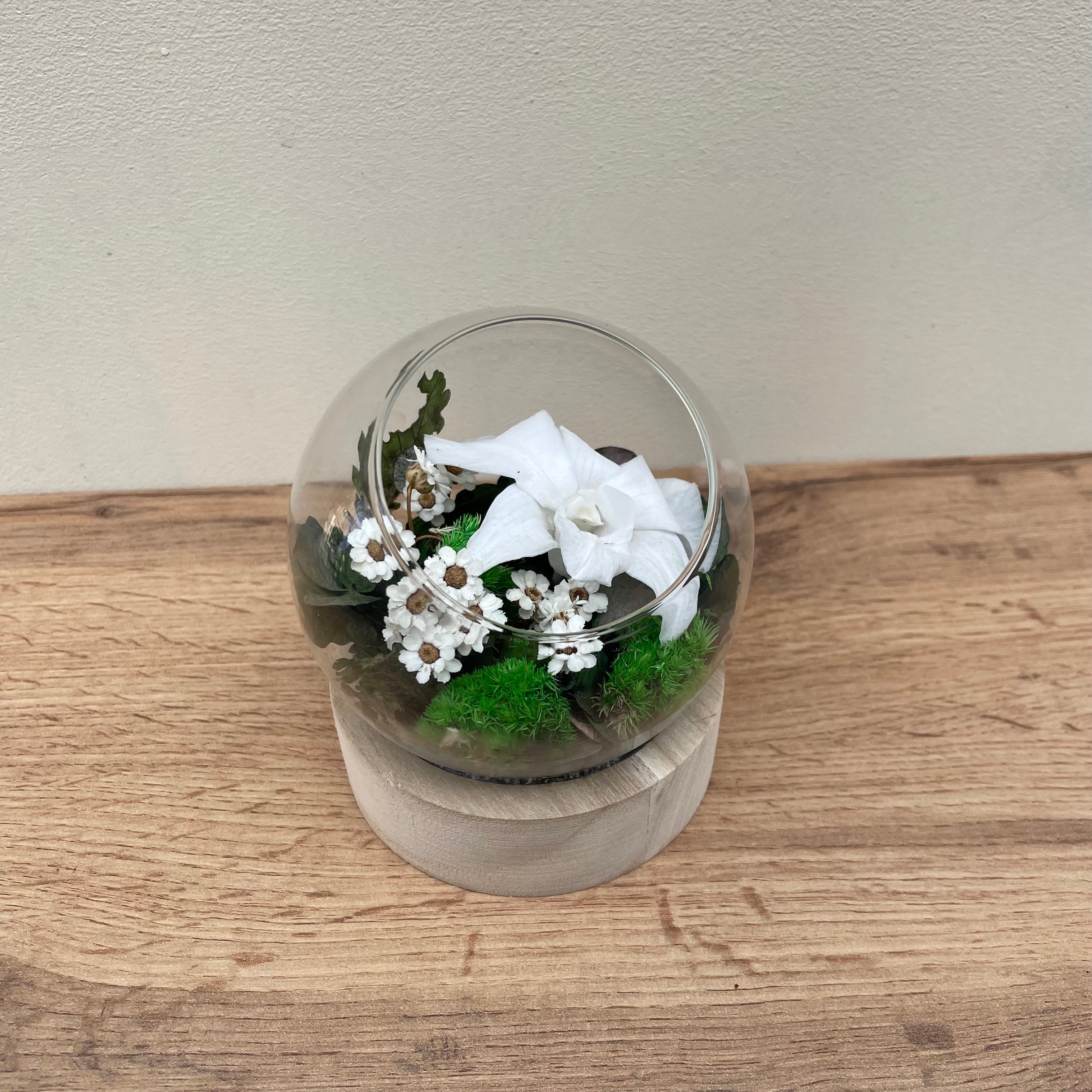 Ateliers Ouchamp Allée du Brindeau bulle orchidée verre S