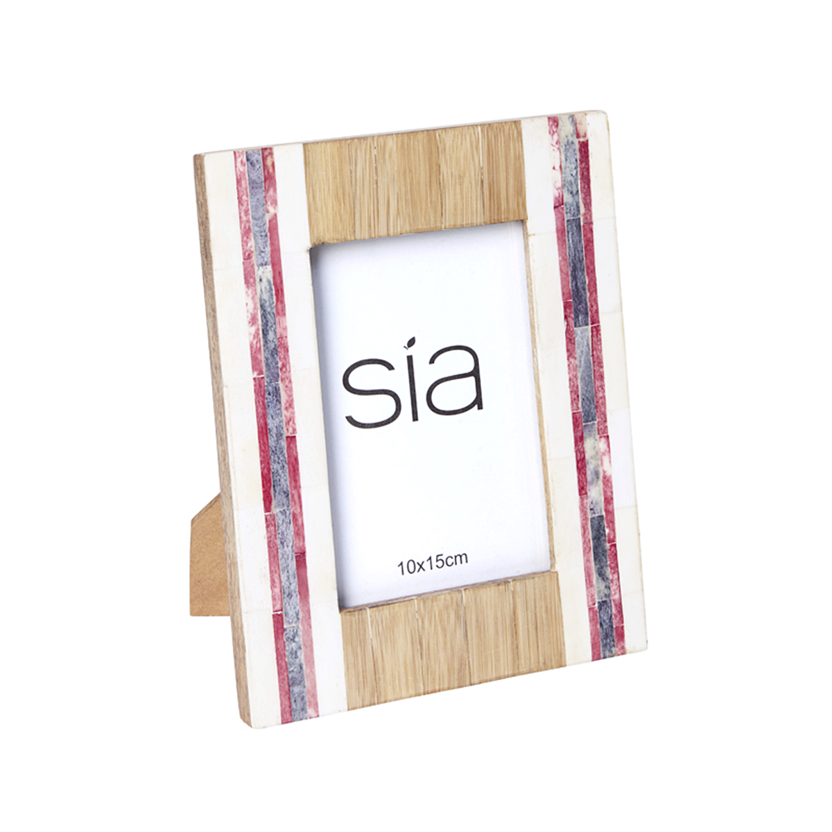 Sia Home Boston cadre photo blanc bois 21 cm
