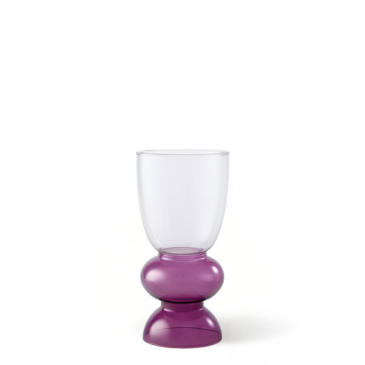 Sia Home Sunrise vase verre violet transparent 22 cm