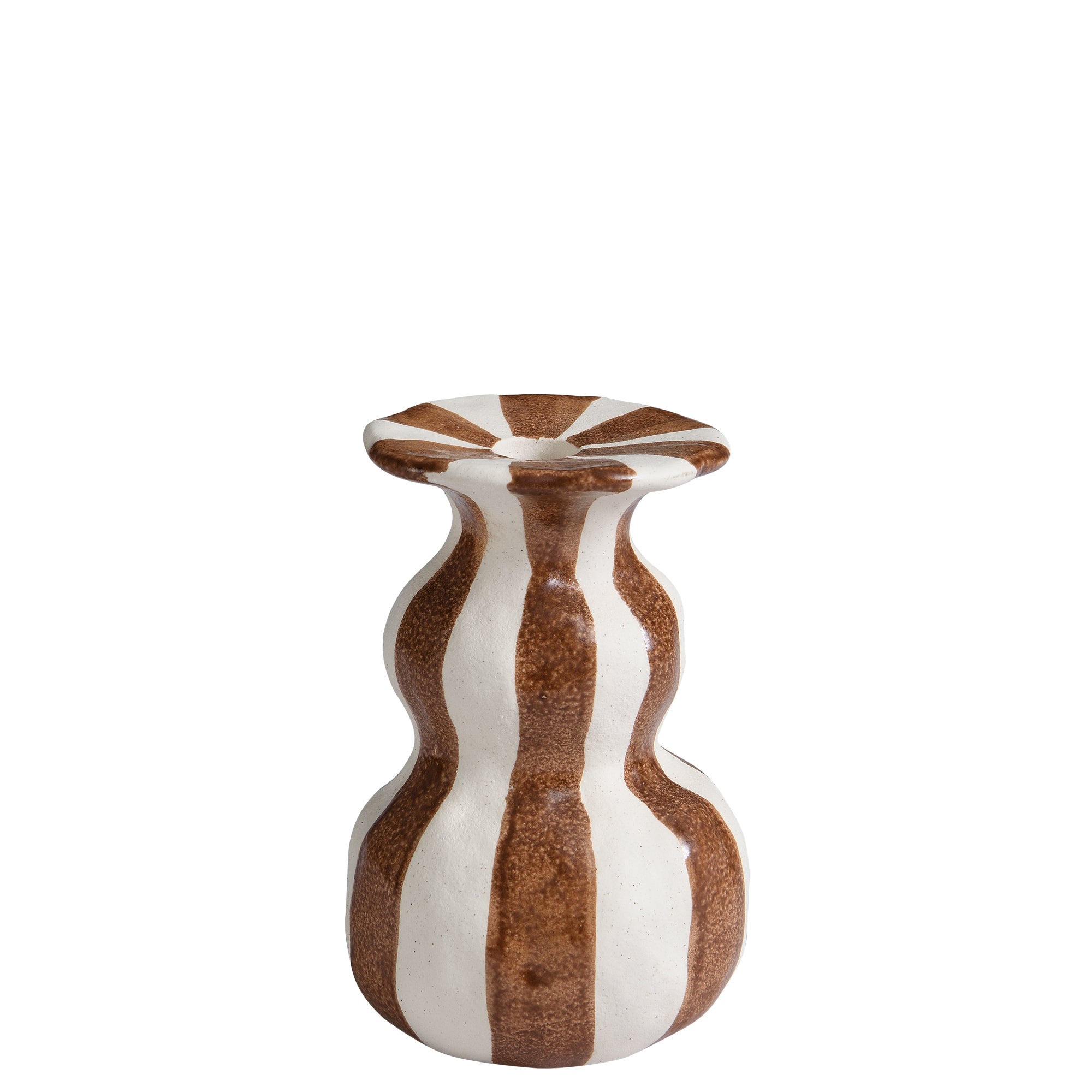 Sia Home Rivage bougeoir céramique marron 16 cm