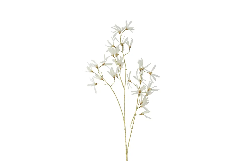 Feuillazur Rungis Fleur forsythia artificielle blanc 105 cm