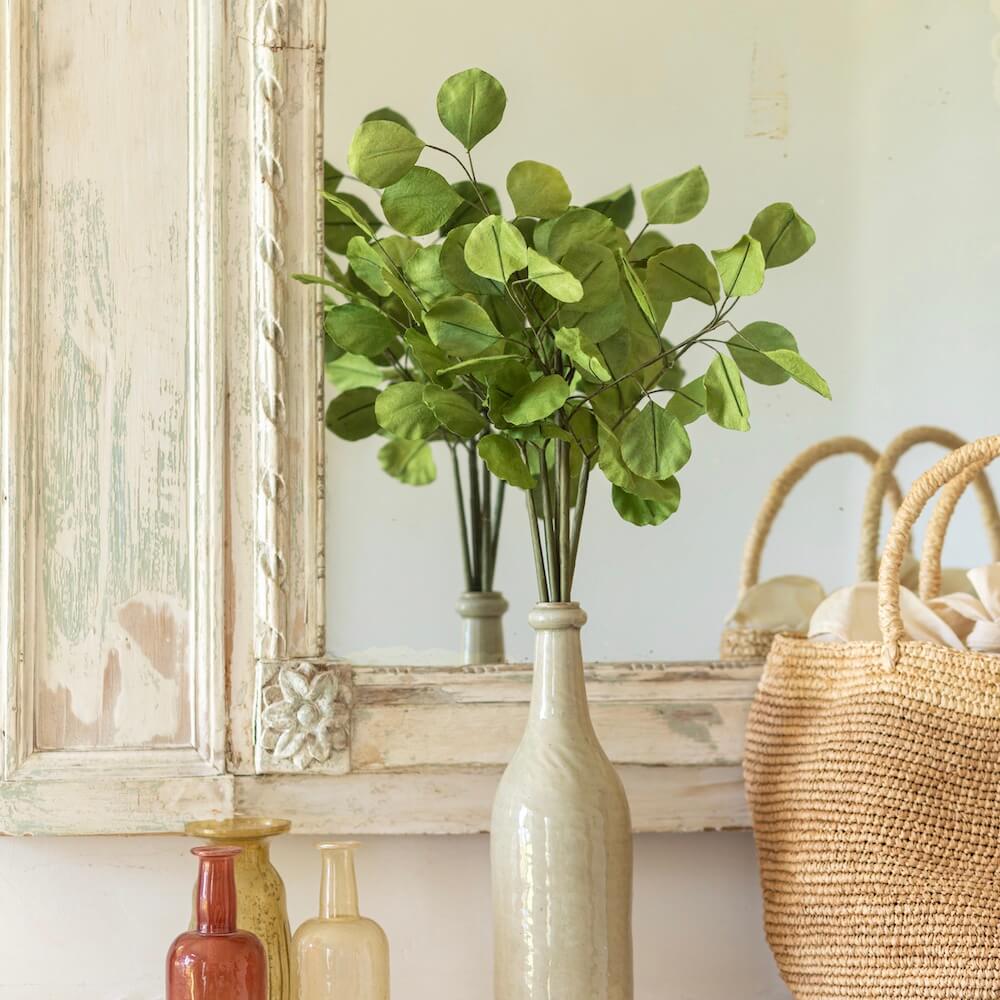 Flowrette Eucalyptus Populus fleur papier vert clair x1