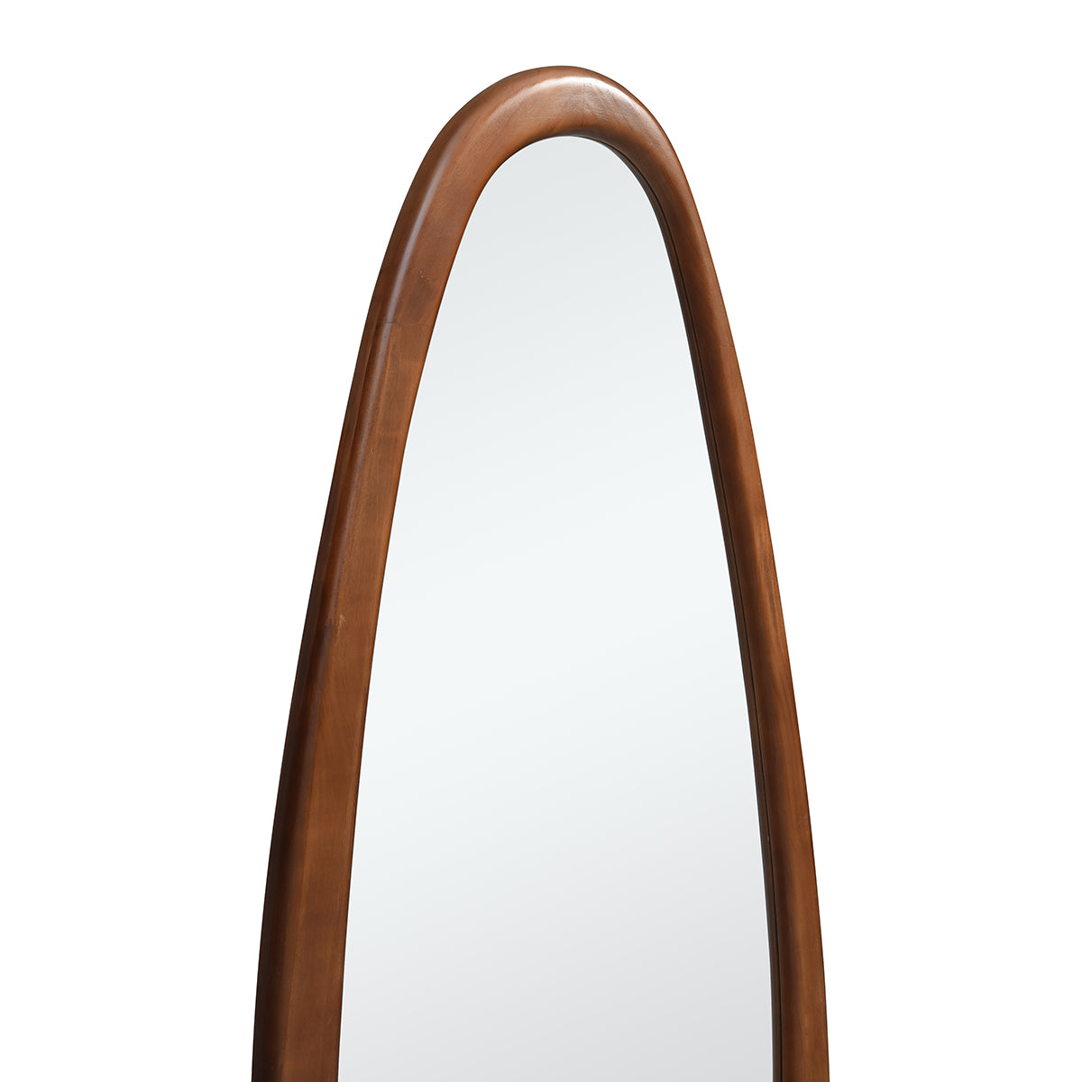 Sia Home Miroir Organique Ovale Bois Marron 150x70 cm