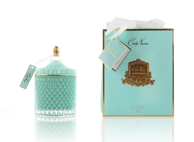 Côte Noire Art Deco GML45005 bougie bleu 600g