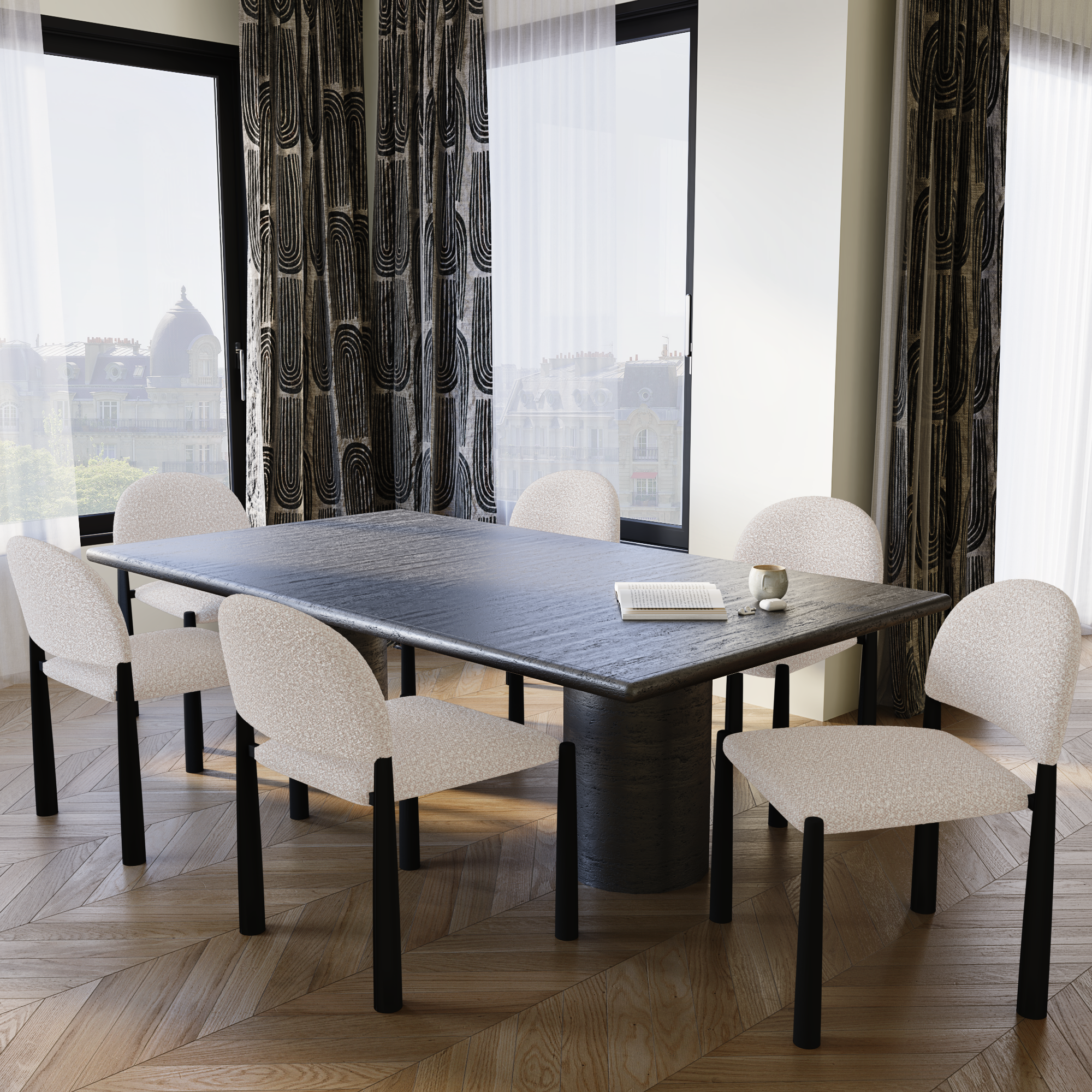 Sia Home Milo chaise salle à manger crème