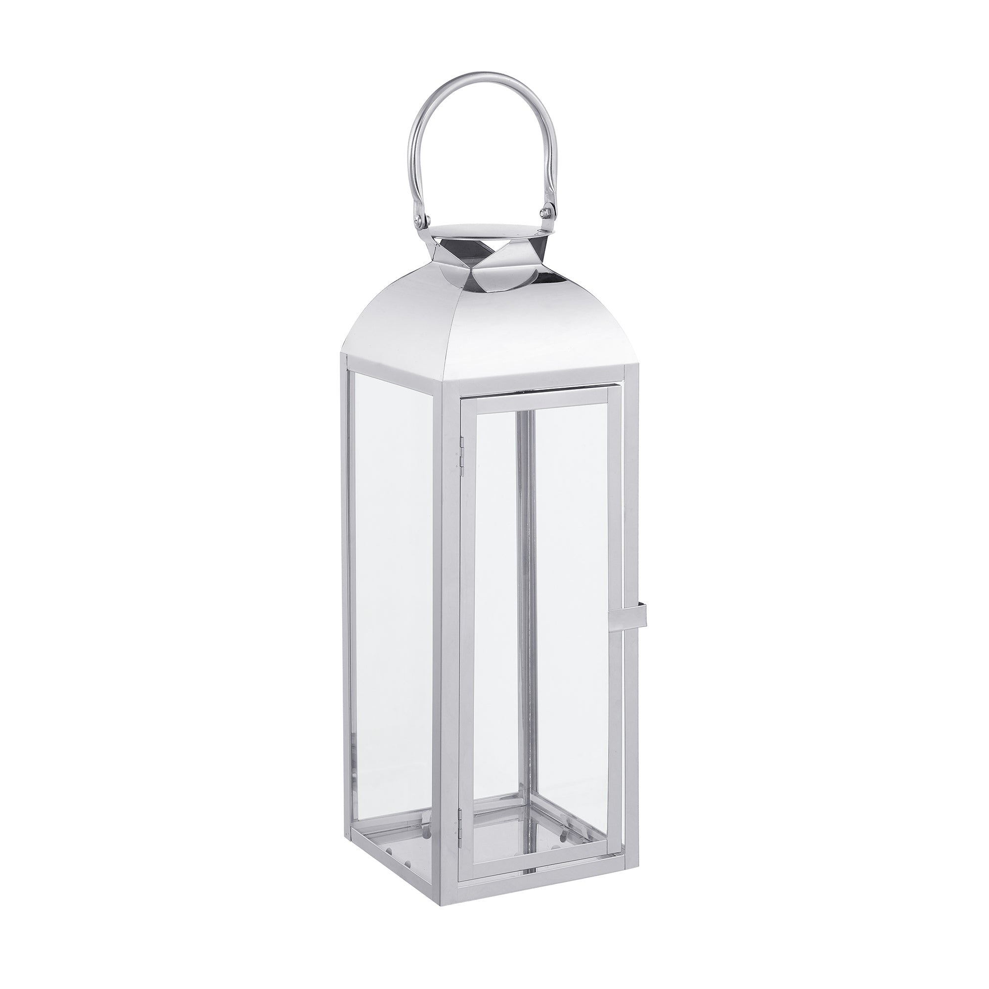 Sia Home Lanterne Ava 43 cm lanterne argentée acier