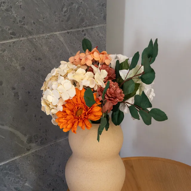 Flowrette bouquet Léger fleurs en papier terracotta