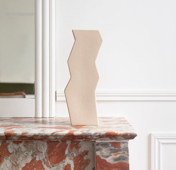 Flowrette Zigzag vase céramique fait main fleurs