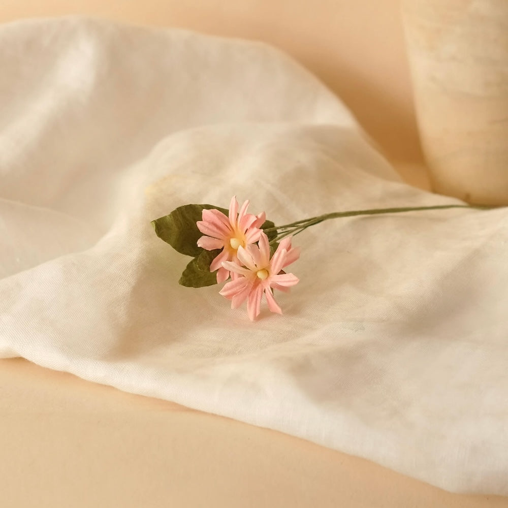 Flowrette Marguerites Sauvages Papier Rose Clair x1