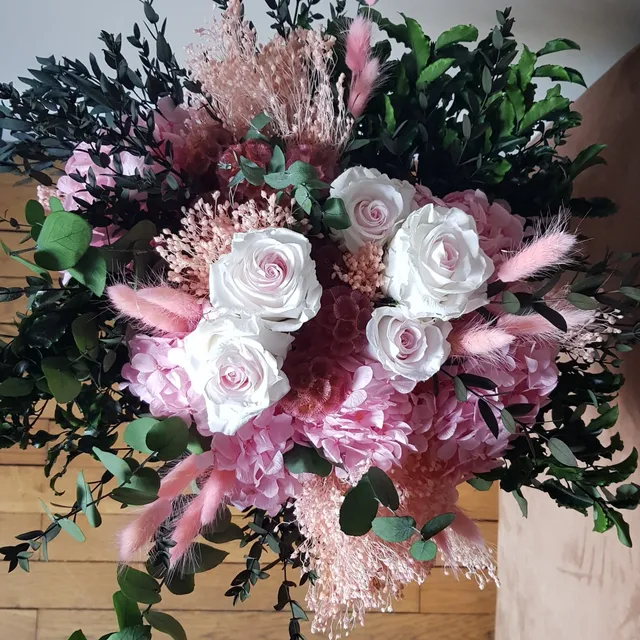 Ateliers Ouchamp Bouquets Rue Cardinet bouquet rose 40 cm