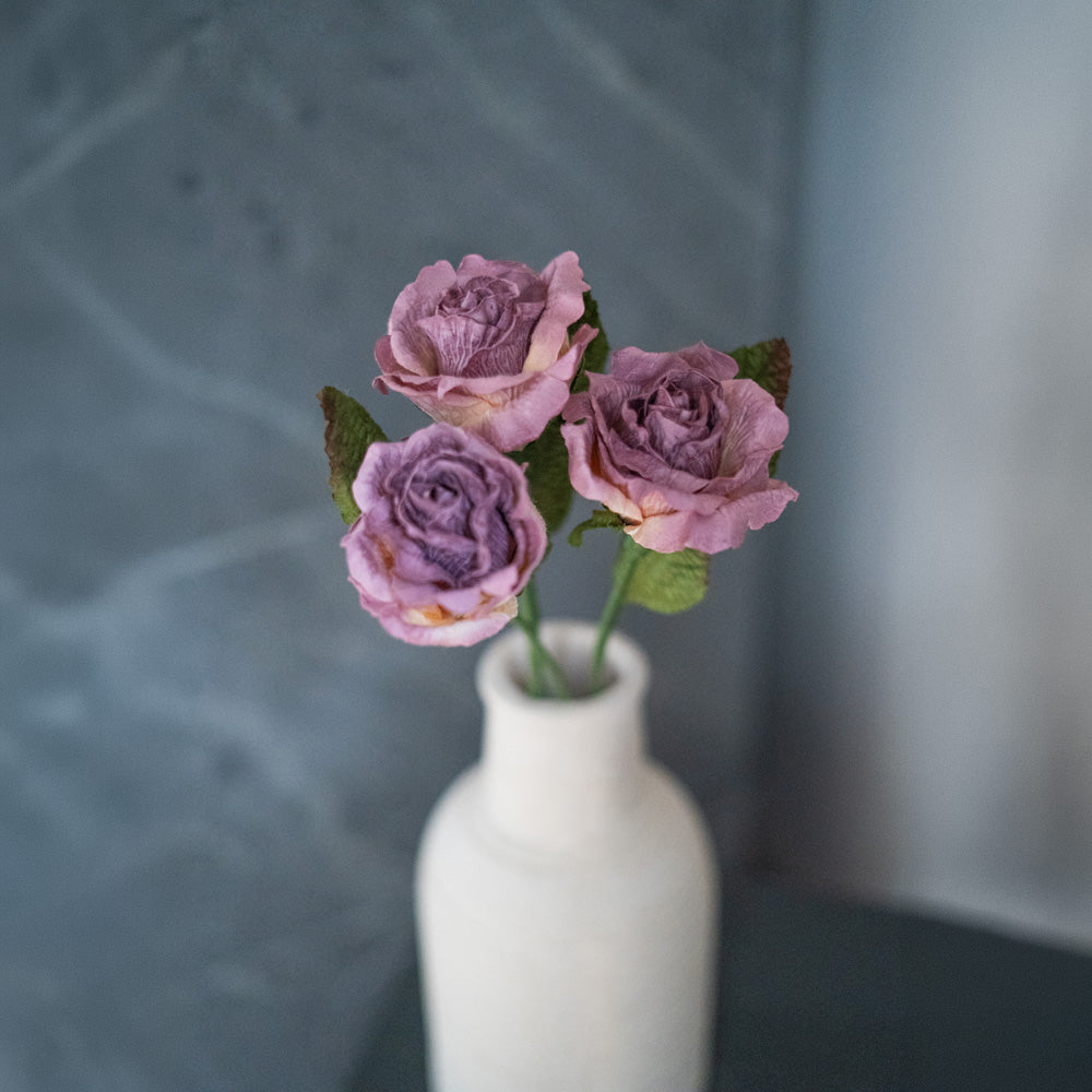 Flowrette Rose Lady fleur papier violette x1