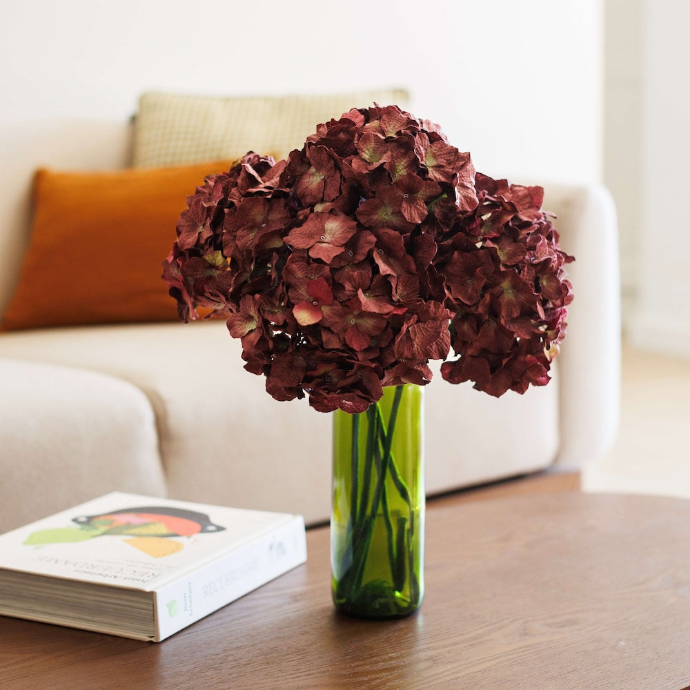 Flowrette Hortensia Grand hortensia fleur papier prune x1