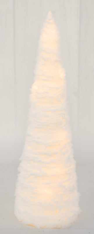 Feuillazur Rungis Sapin blanc LED lumineux 11x11x37 cm