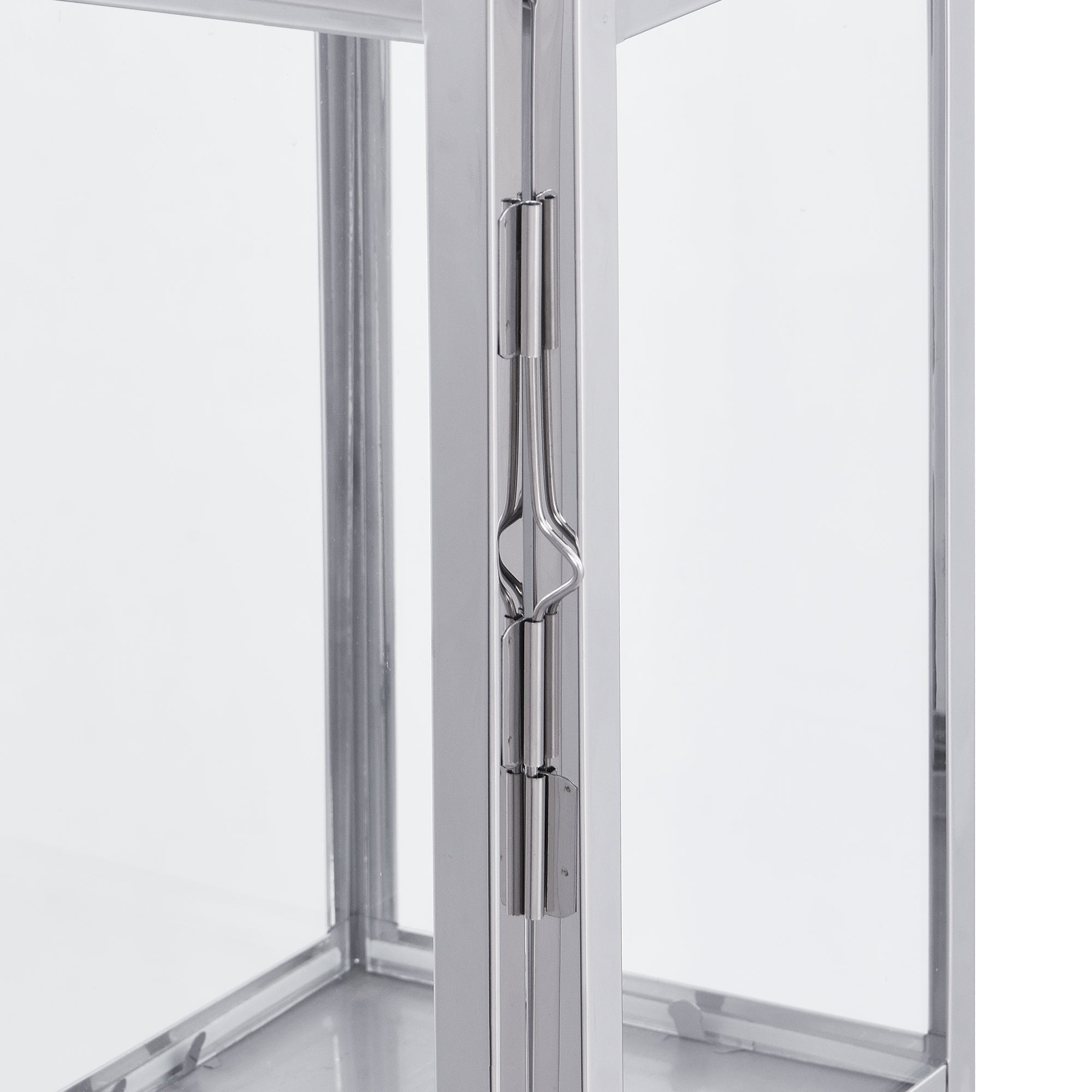 Sia Home Autan lanterne argentée 40 cm acier miroir