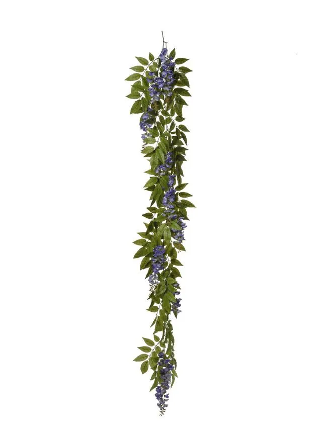 Feuillazur Rungis Guirlande glycine artificielle violet 200cm