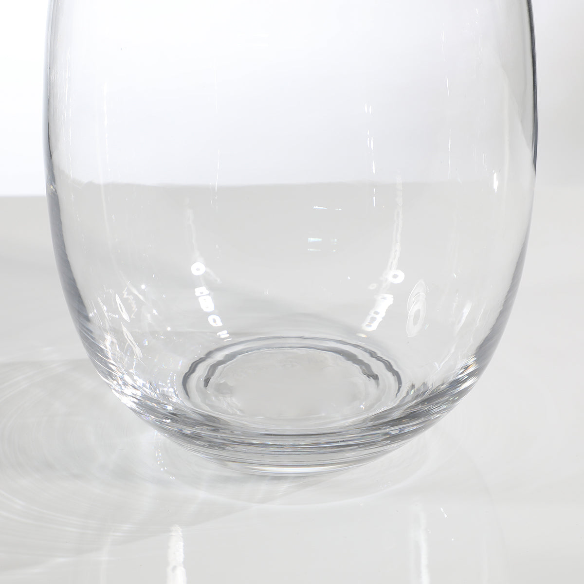 Sia Home Vases Arrondi col étroit vase verre transparent 27 cm