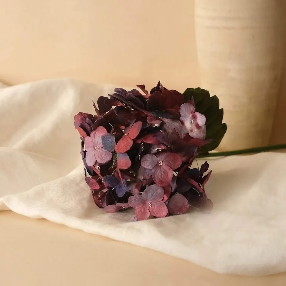 Flowrette Hortensia violet intense fleur papier x1