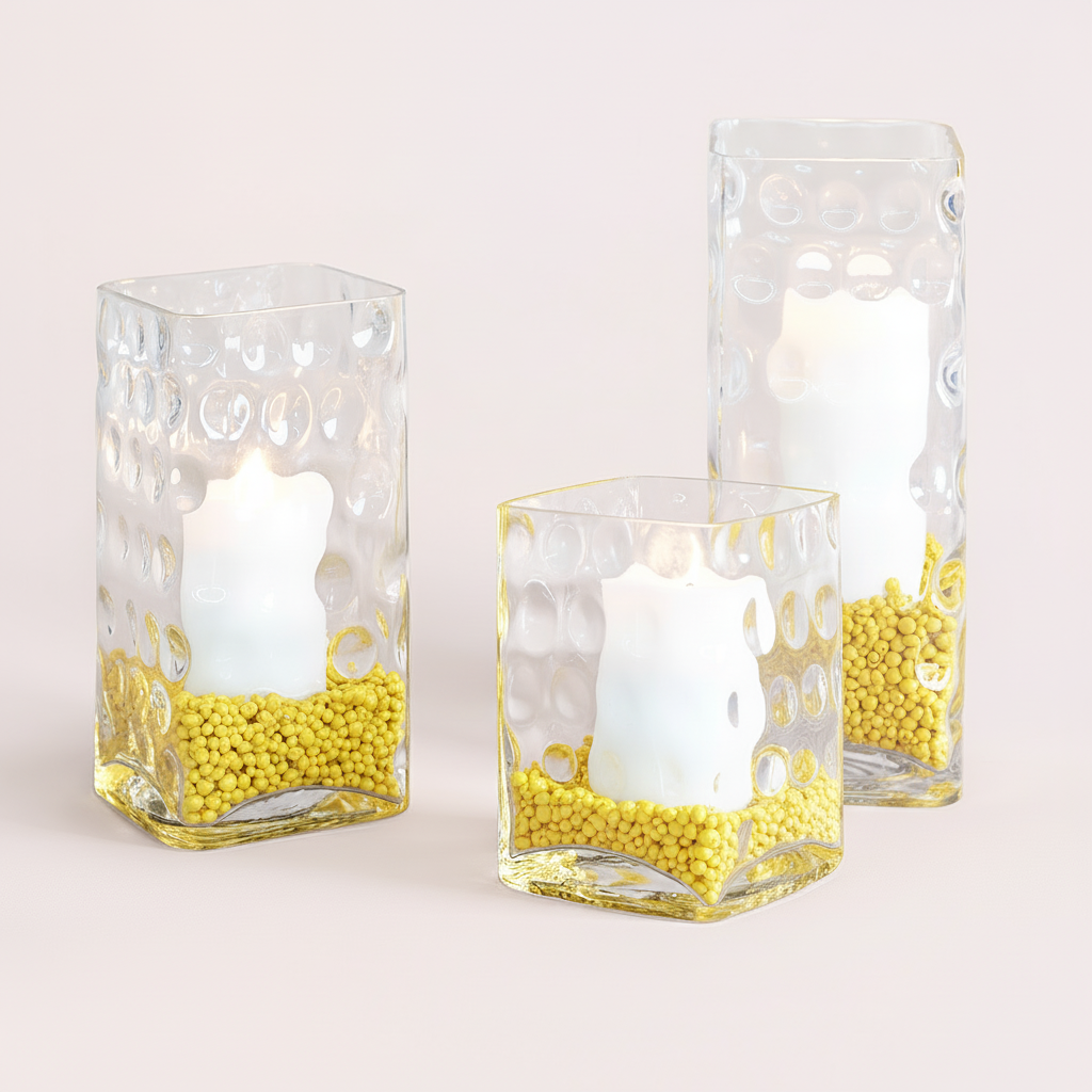 Sia Home Gravillons pour vase jaune 350 ml 10 cm