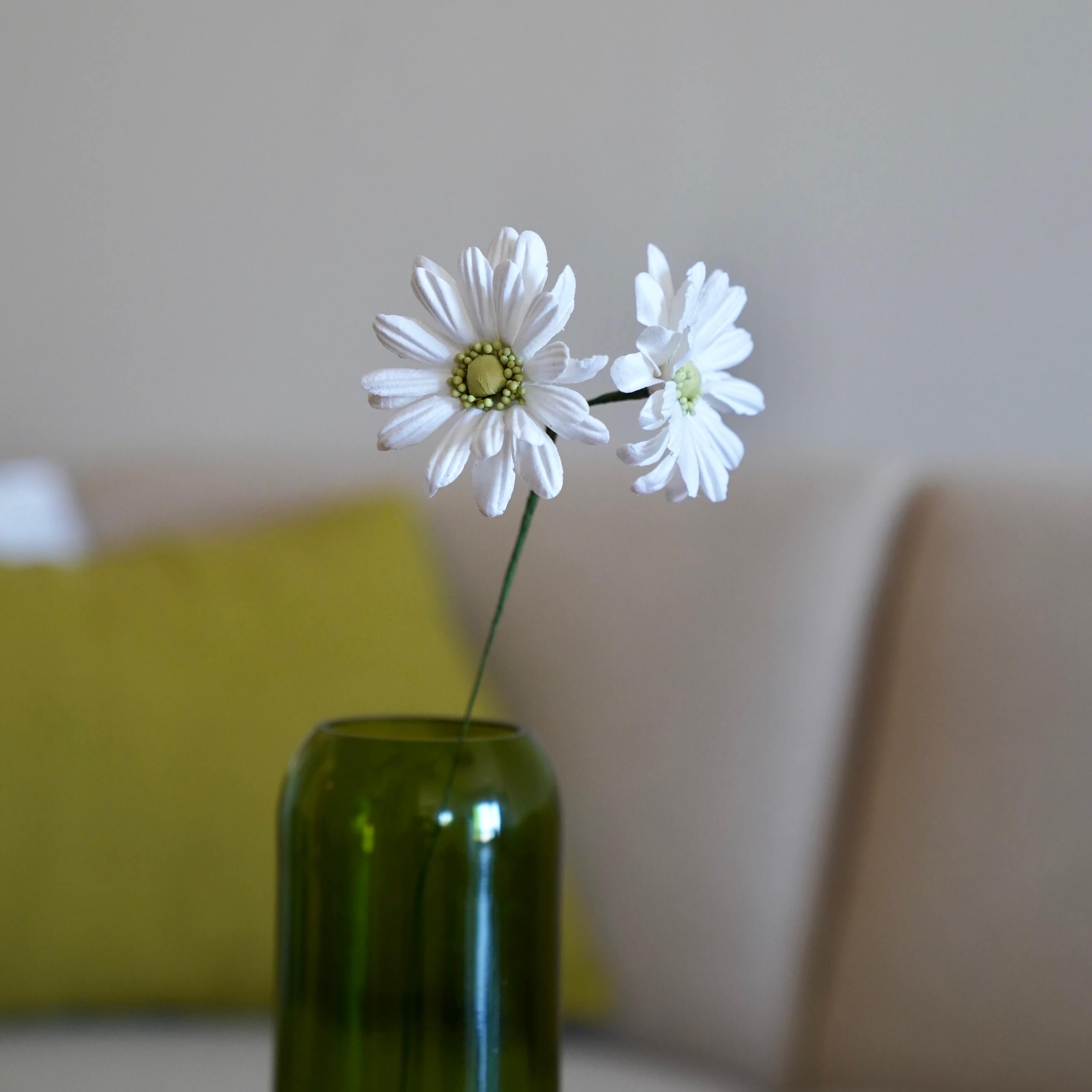 Flowrette Marguerites en papier blanc fleur papier x1
