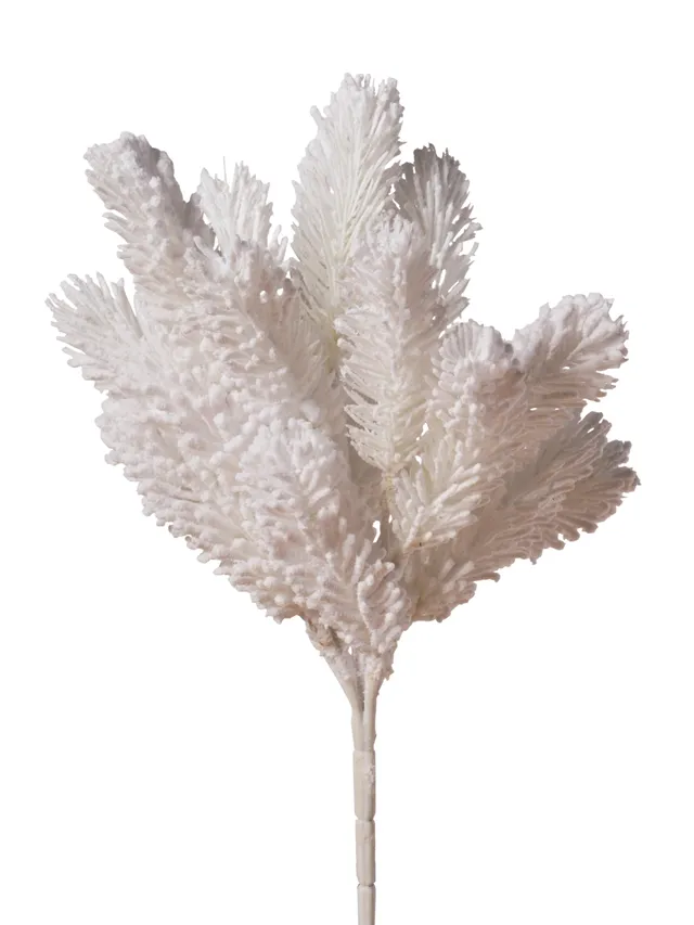 Feuillazur Piquet de pin blanc branche artificielle 37cm Noël