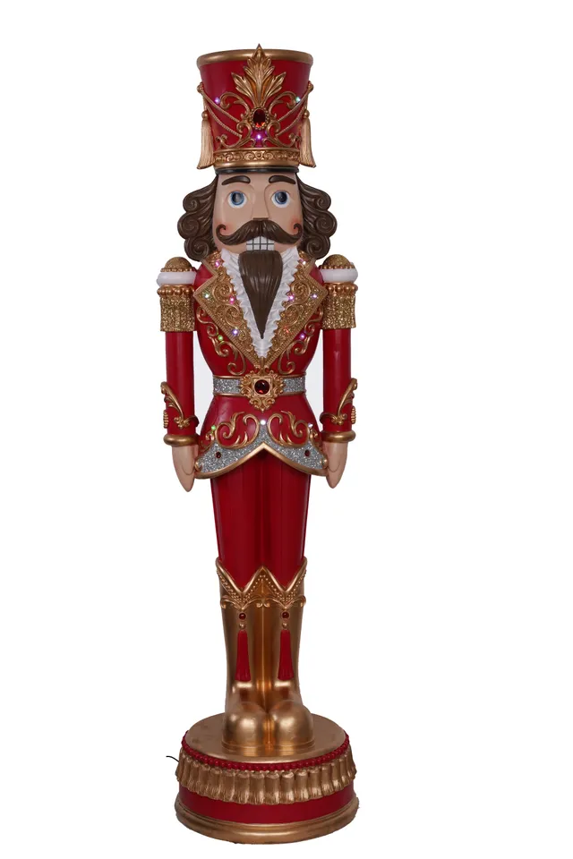 Feuillazur Rungis Soldat rouge lumineux 183cm personnage Noël