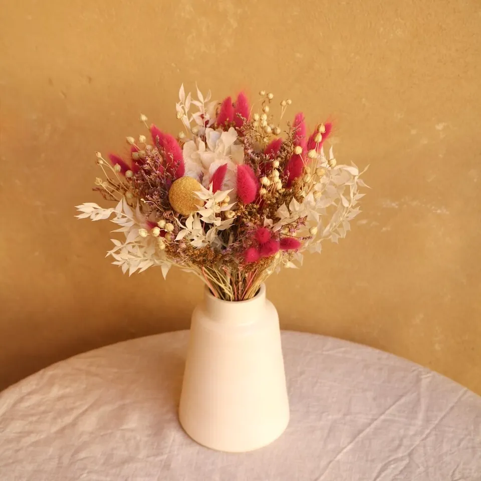Flowrette Arthur bouquet fleurs séchées M hortensia