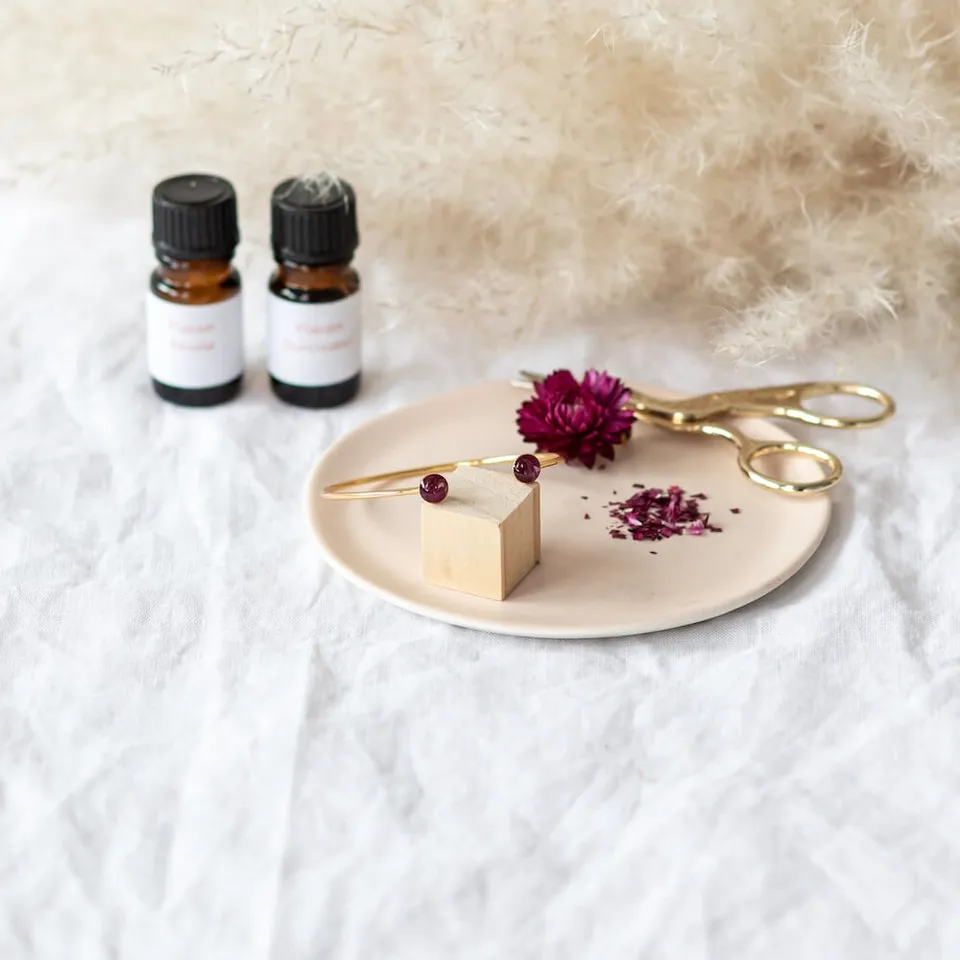 Flowrette kit DIY bracelet rose résine fleurs séchées