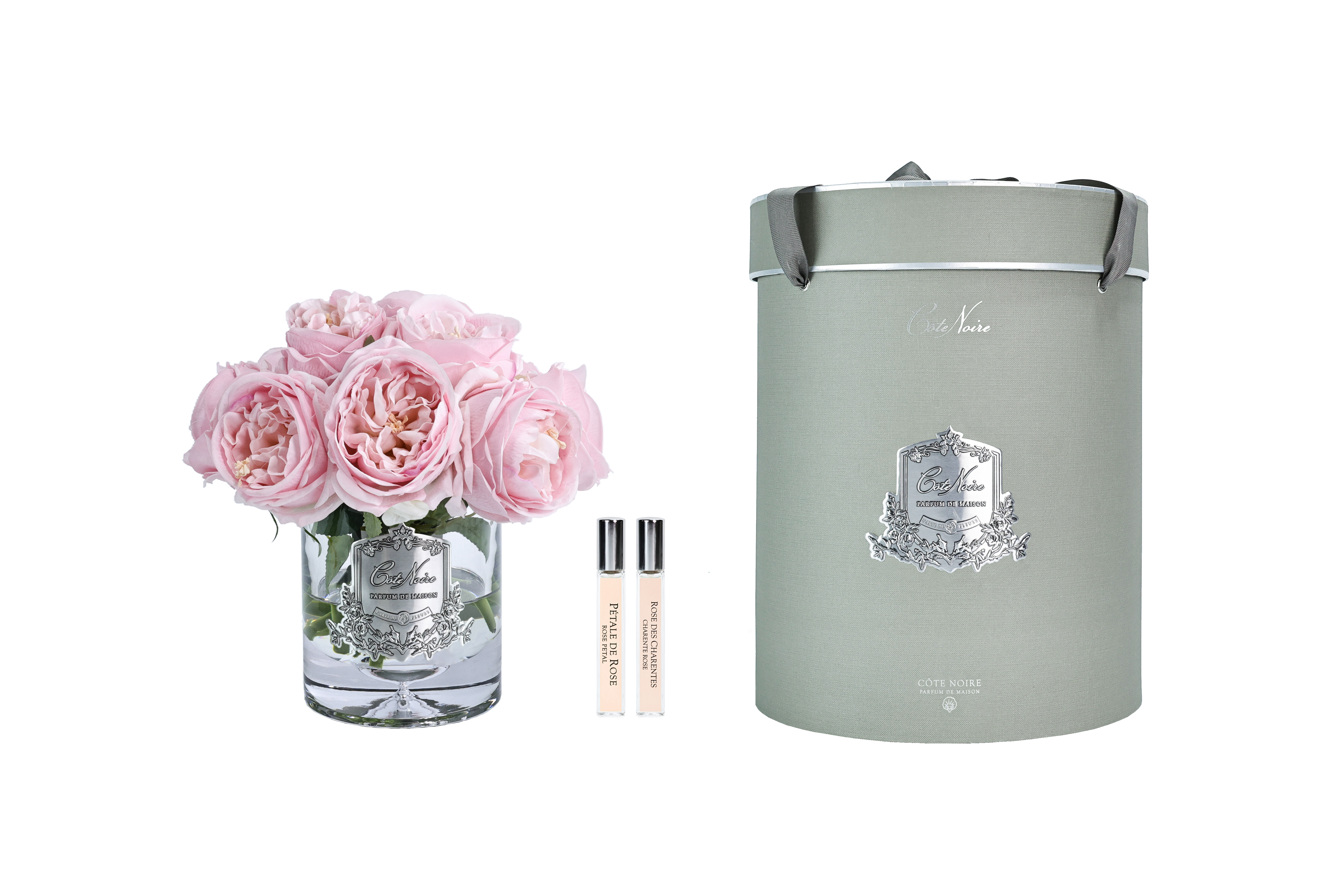 Côte Noire Perfumed Flowers Garden Rose bouquet French Pink 26cm