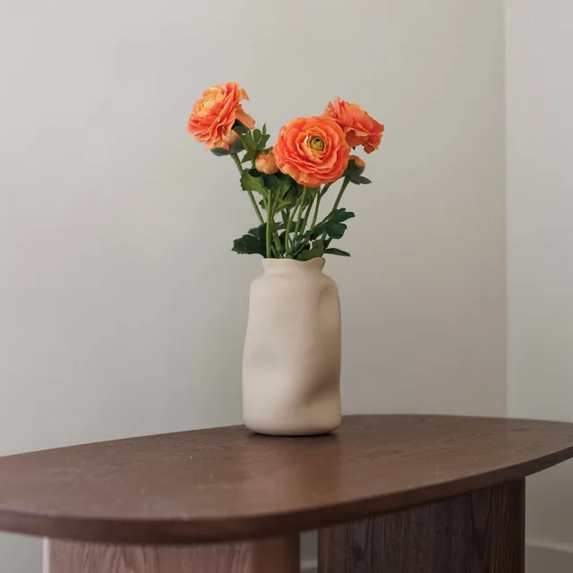 Flowrette Renoncule orange fleur artificielle x1