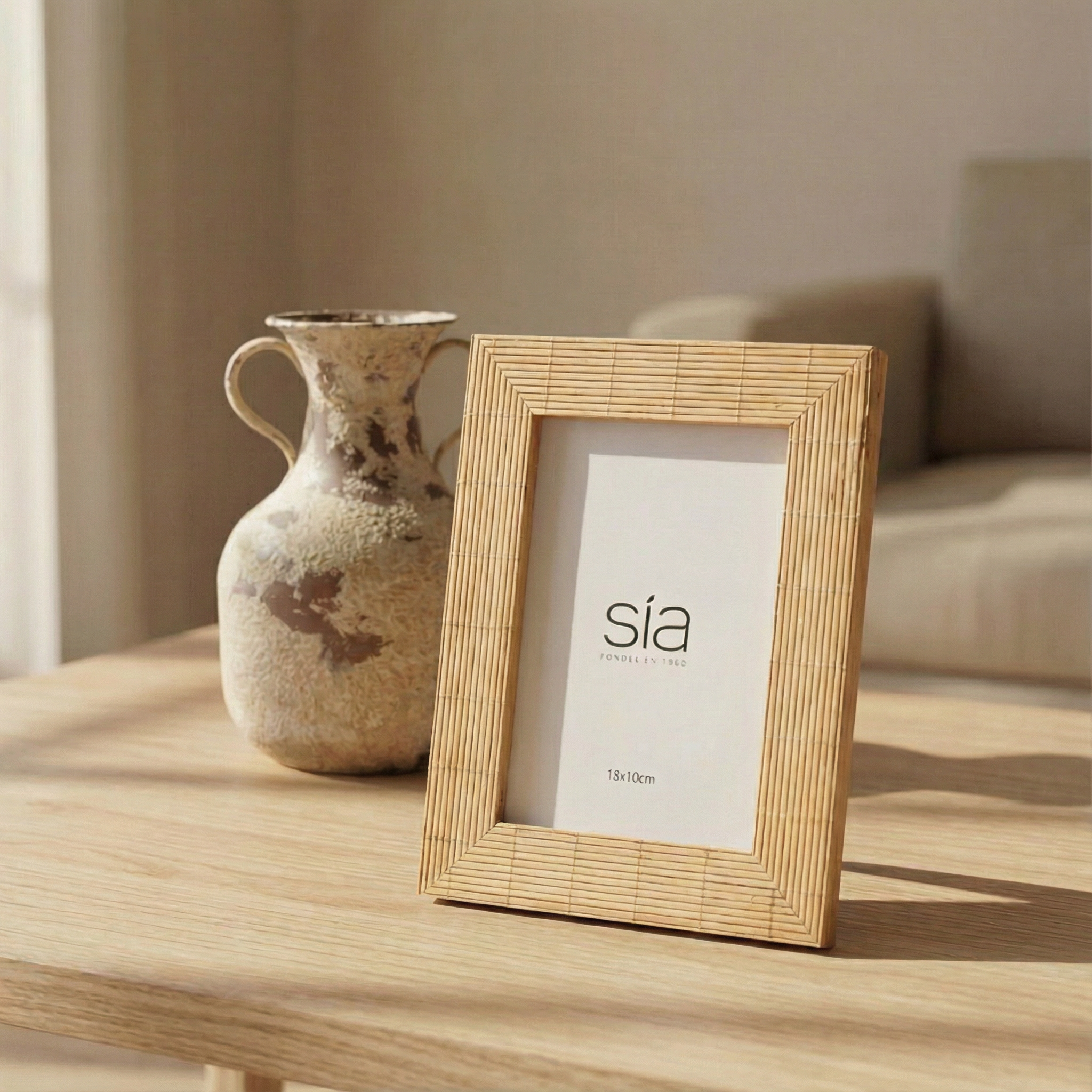 Sia Home Cadres-Photos Bali cadre bambou 13x18 beige