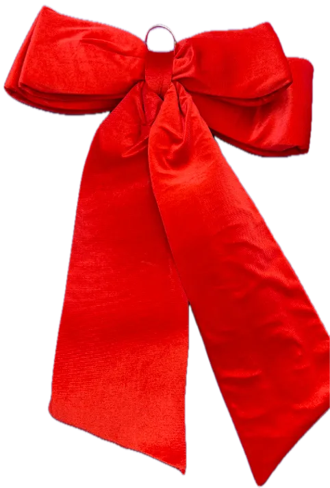 Feuillazur Rungis Nœud Rouge Velours déco Noël 44x45cm
