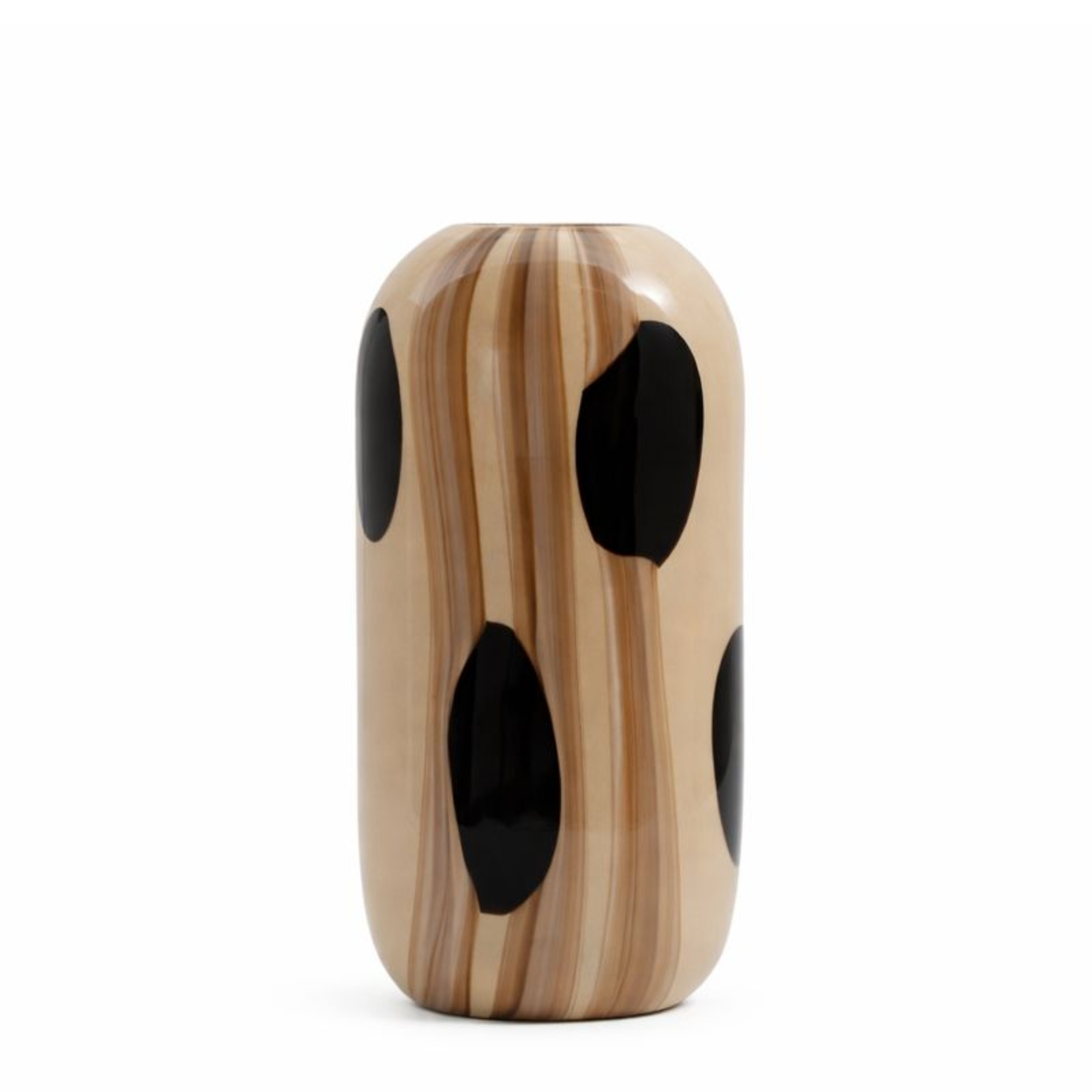 Sia Home Dots vase verre soufflé beige 38 cm
