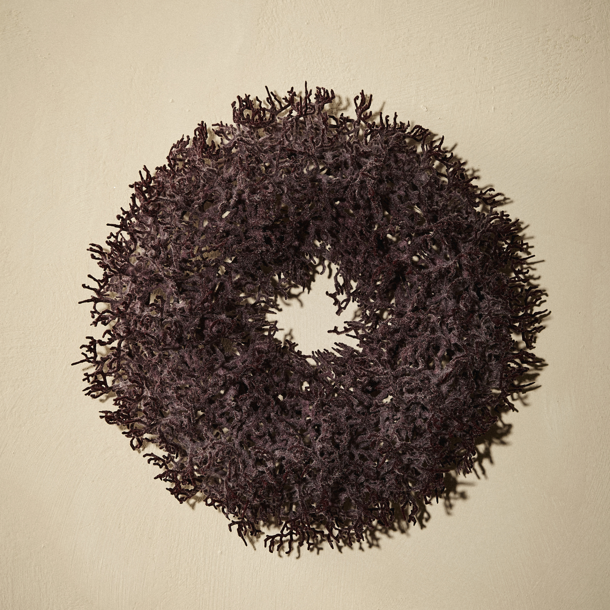 Sia Home Couronne Noël branchages violets 30 cm