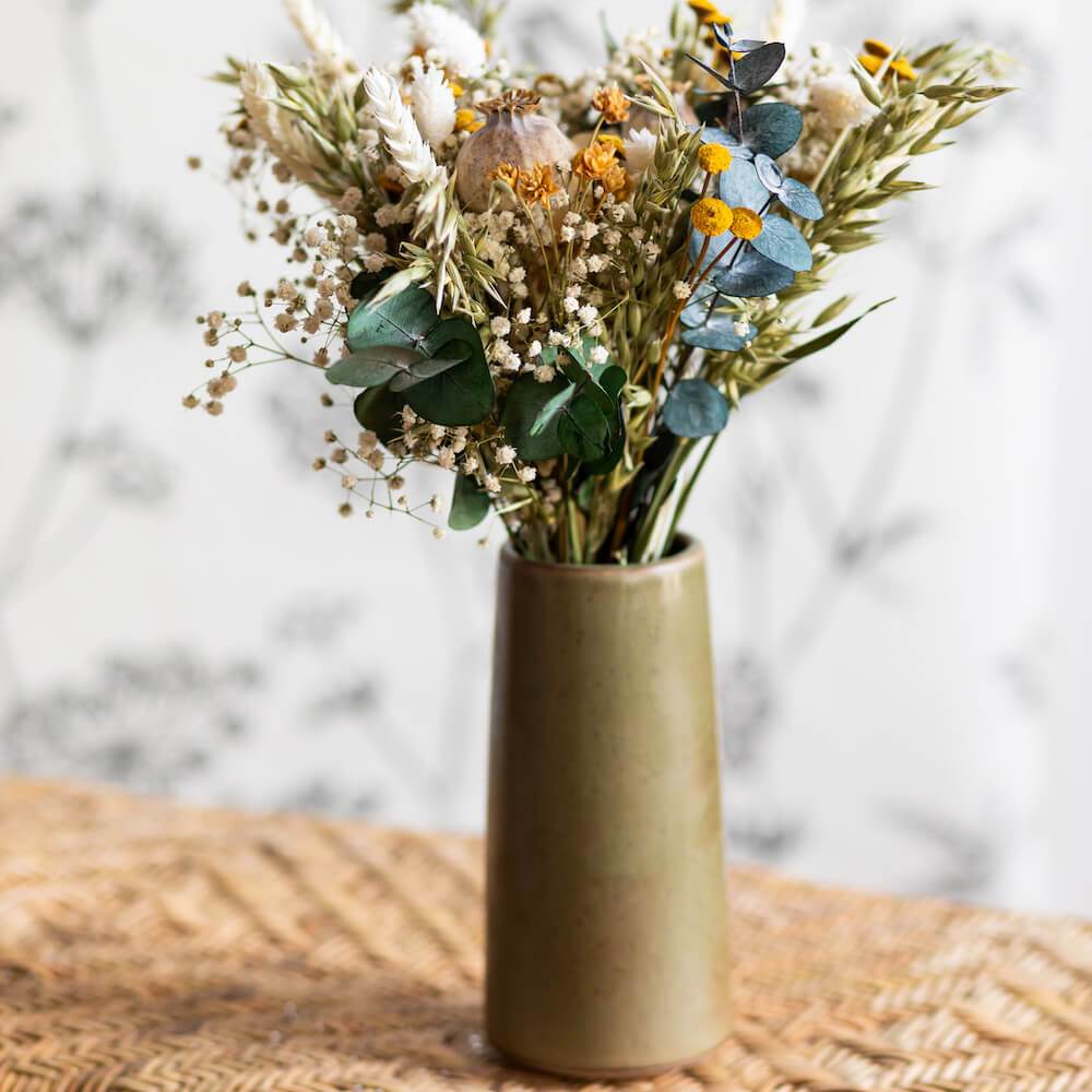 Flowrette Goberlote vase grès kaki taille S