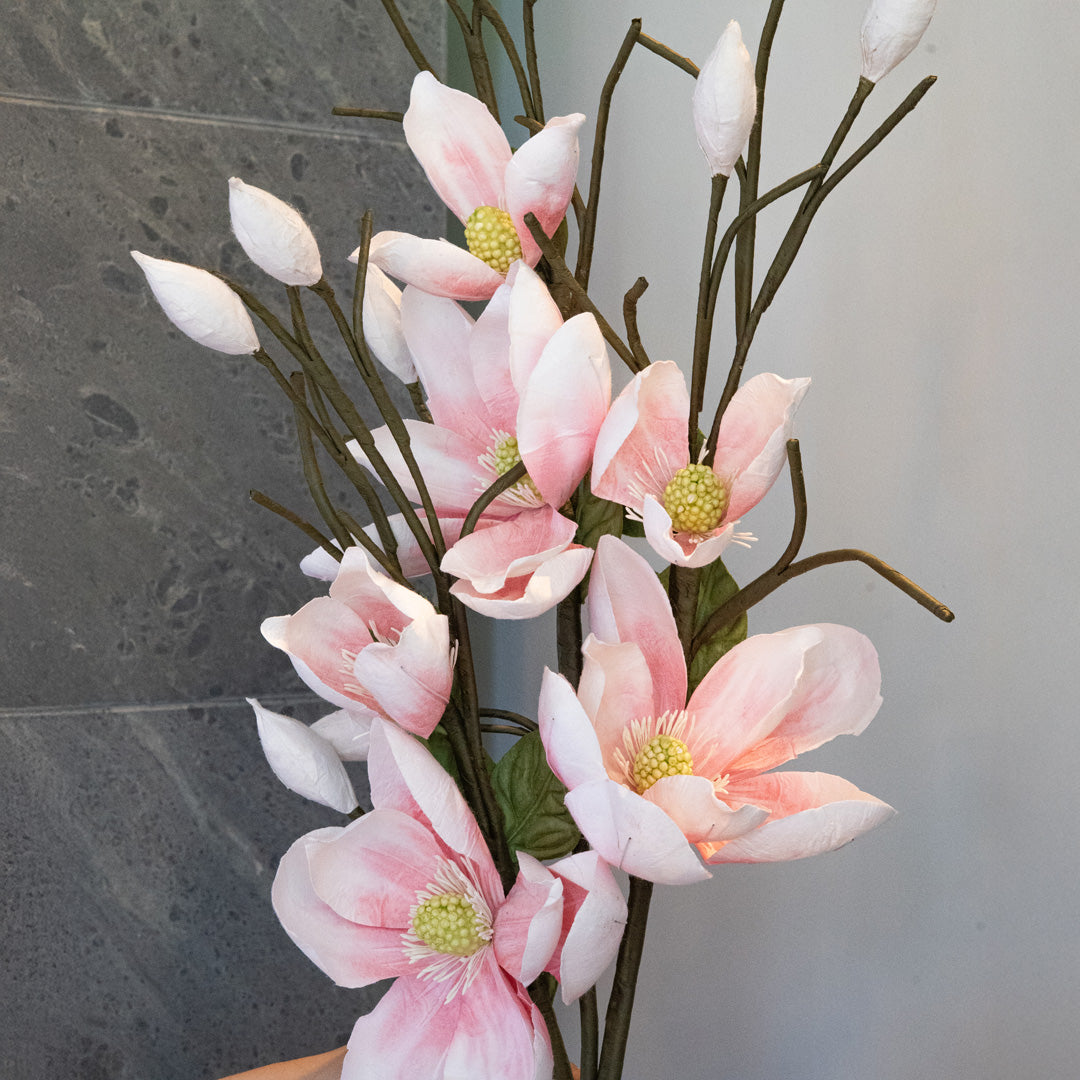 Flowrette Magnolia blanc rose fleur papier x1
